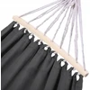 HAGE TURISTINIS SODO BOHO HAMAKAS SU BĖGIU 150x275cm 240kg TAMSIAI PILKA