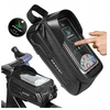 Hakuri Dviračio sėdmaišis Touch Bag for Phone WATERPROOF Dviračio rėmo maišelis