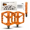 Hakuri Dviračių pedalai Platforminiai pedalai ORANŽINIAI Lengvas nailonas su kaiščiais
