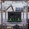 Hakuri PLATFORMINIAI DVIRAČIO PEDALAI ENDURO MTB ALUMINIUM 3 x guoliai Žalias ARMY