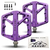 Hakuri Platforminiai pedalai Nailoniniai pedalai Šviesiai violetiniai + MTB PINS 3 GUOLIAI