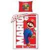 Halantex Super Mario Bros patalynė 140 x 200 cm ir pagalvės užvalkalas 70 x 90 cm
