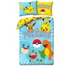 Halantex Medvilninė patalynė 140x200 Pokemon Pikachu Cotton