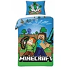 Halantex MINECRAFT vaikiška patalynė 140x200 STEVE ALEX CREEPER GAME Blocks BOW SWORD