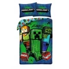 Halantex Vaikiškos patalynės komplektas 140x200 MINECRAFT Steve Creeper mikropluošto
