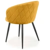 Halmar BUCKET kėdė K430 K-430 mustard VELVET biuro valgomasis
