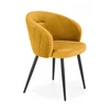Halmar BUCKET kėdė K430 K-430 mustard VELVET biuro valgomasis