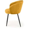 Halmar BUCKET kėdė K430 K-430 mustard VELVET biuro valgomasis