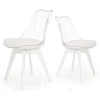 Halmar K245 CLEAR CHAIR svetainė, modernus polikarbonatas