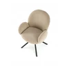 Halmar K498 minkšta pasukama kėdė LAMB audinio BOUCLE cappucino