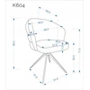 Halmar K604 chair, pilkas