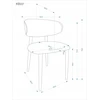 Halmar K607 CS chair, beige / cashmere