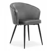 Gockowiak HAMPTON VELVET GRAPHITE KĖDĖ VALGOMUI, ELEGANTI PAVASARUI