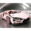 Handloteka TECHNINIS BLOKŲ RINKINYS SPORTINIS AUTOMOBILIS LAMBO 1280 SURINKIMO BLOKAI