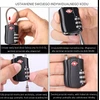 Handmet 2x TSA CODE SISTEMOS BAGAŽO GAMINĖS PAKALINĖS SPYNĖS SU KABELIŲ APSAUGA
