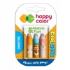 Happy Color Cool Gang rašiklio dangteliai su trintuku, 3 vnt.