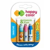 Happy Color Cool Gang rašiklio dangteliai su trintuku, 3 vnt.