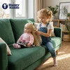 Happy Kiddo Big Baby Doll 56 cm interaktyvus kalba, dainuoja 2 kalbomis kaip tikra Priedai