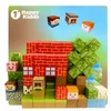 Happy Kiddo Magnetic Bricks Cubes Pixels blokuoja 120 3D plytų stiprių magnetų! 3+