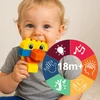 Happy Kiddo Minkšti guminiai blokeliai Sensory Struktūrinis didelis komplektas 48vnt automobilis 18m+