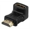 HDMI adapteris, 19 kontaktų, kampinis, juodas DELTACO / HDMI-14G