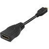 HDMI - micro HDMI adapteris DELTACO 4K UHD 30Hz, 0.1m, juodas / HDMI-24B-K / 00100026