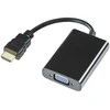 HDMI - VGA adapteris DELTACO 1920x1080 60Hz, 0.2m, juodas / HDMI-VGA7 / R00100028