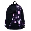 Head kuprinė mergaitėms, 3 skyrių, 27l, juoda/rožinė/multicolor