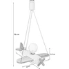 Hellux LAMPA SUFITOWA WISZĄCA ŻYRANDOL DZIECI Lėktuvas E27
