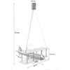 Hellux LAMPA WISZĄCA Lėktuvas FLYKT, DZIECIĘCA, DREWNO, LED, E27, ŽALIA, SUFITOWA