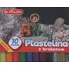 HERLITZ Plastilinas su blizgučiais 10 spalvų