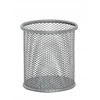 Hexagon Metalinis rašiklių laikiklis, sidabrinis, apvalus, 90x100mm