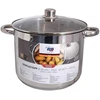 HIGH GERMAN GASTRO puodas ELO 10L 26cm dangtelis DUJINĖ INDUKCIJA 7669