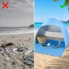 Hikey SAVIMI SURENKAMA TURISTINĖ POP-UP PAPLŪDŽIO palapinė, NEŠIOJAMAS UV+ dangtelis