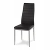 Hile Kėdė ECO LEATHER KĖDĖS juodos kojos pilkos 704B-TH