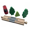 HobbyHold SET 10x TISIUS JUNGTIS, skirtas mediniams traukinių bėgiams Bigjigs