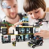 Hogokids BLOKŲ POLICIJOS NUOSTATOS LĖKTUVO LĖKTUVO BUTTERCYCLE POLICIJOS AUTOMOBILIŲ KALĖJIMO DOVANA 1261×