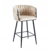 Hoker H7-FX (B) Welurowe BEŻ Przeplatany Glamour Tapicerowany Furnitex