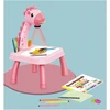 Hollakids LENTELĖ MOKYTIS PIEŠIMO DINOZAUURŲ LENTO PROJEKTORIUS 24 raštai 12 žymeklių