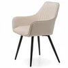Home Design AKSOMINĖ MINKŠTA KĖDĖ SVETAINEI VALGOMO KAMBARIAI VELVET BEIGE
