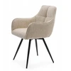 Home Design BOUCLE MINŠTA SUKAMA KĖDĖ SVETAINEI QUATTRO šviesiai smėlio spalvos