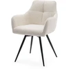 Home Design BOUCLE MINŠTA SUKAMA KĖDĖ SVETAINEI QUATTRO CREAM