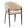 Home Design BOUCLE TEDDY MINKŠTA KĖDĖ SVETAINEI, MODERNAUS GLAMOUR
