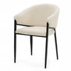 Home Design BOUCLE TEDDY MINKŠTA KĖDĖ SVETAINEI, VALGOMAI, MODERNAUS GLAMURAS