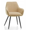 Home Design Krėslas su "boucle" audiniu, teddy, buklė, smėlio spalvos