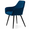 Home Design MINŠTA AKSOMINĖ KĖDĖ SVETAINEI, VALGOMAI, NAVY VELVET