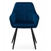 Home Design MINŠTA AKSOMINĖ KĖDĖ SVETAINEI, VALGOMAI, NAVY VELVET