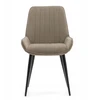 Home Design VELUR MINKŠTA KĖDĖ VALGOJAM, SVEČIAVAI, TAMSIAI BEIGE, GLAMUR, MODERNA