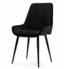 Home Design VELUR MINKŠTA KĖDĖ VALGOMOJE SVETAINEI, Juodas GLAMOUR, MODERNA