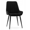 Home Design VELUR MINKŠTA KĖDĖ VALGOMOJE SVETAINEI, Juodas GLAMOUR, MODERNA